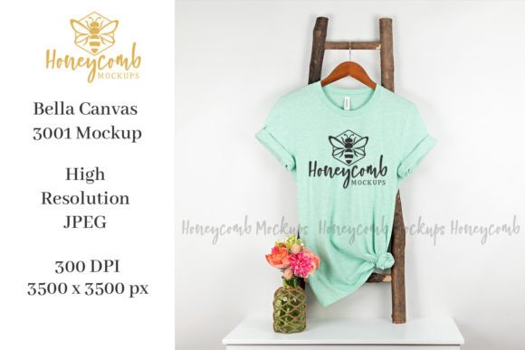 BC3001 Heather Mint: Graphics for T-Shirts