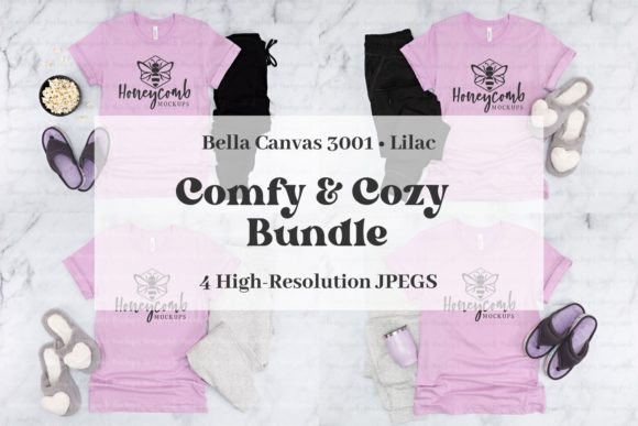 Bella Canvas 3001 Lilac Mockup Bundle Review
