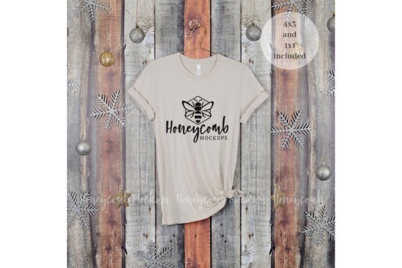 Christmas Heather 3001 Mockup for Graphics & T-Shirts