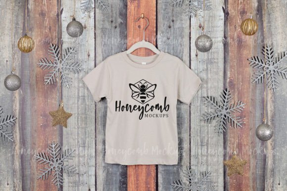 Christmas Heather Dust 3001T Mockup: Graphics for T-Shirts