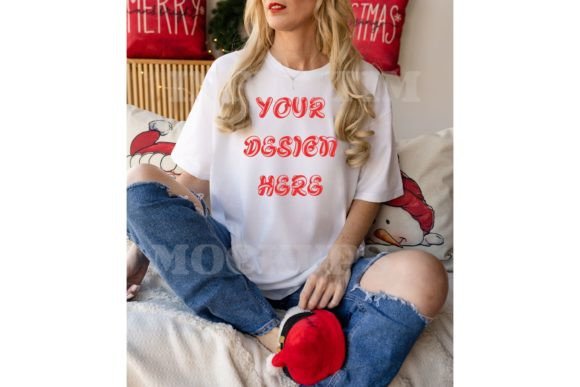 Comfort Colors 1717 White T Shirt Mockup: Graphics for T-Shirts