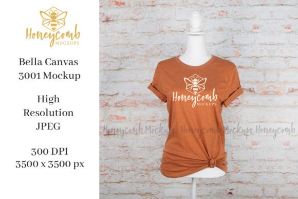 Graphics & T-Shirts: 3001 Bella Canvas Heather Autumn Mockup Review