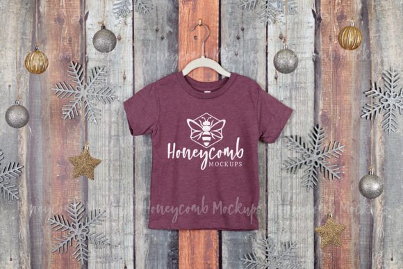 Review: Christmas Heather Maroon 3001T Mockup